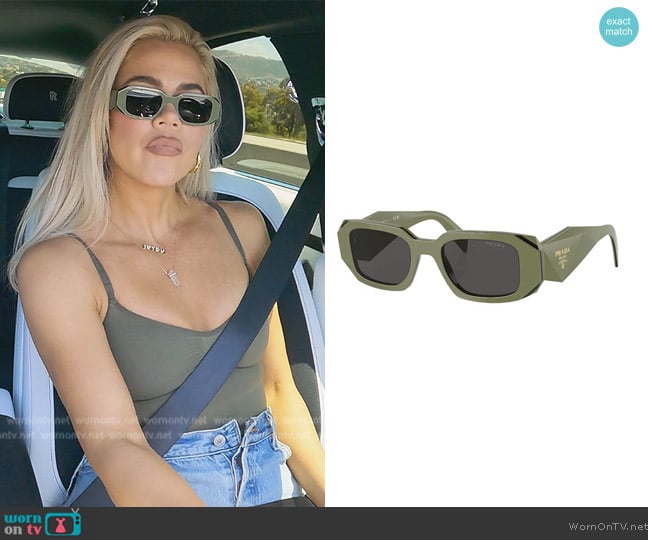 WornOnTV: Khloe’s green sunglasses on The Kardashians | Khloe ...