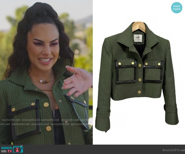 Raisa Vanessa Green Jacket worn by Amanza Smith on Selling Sunset