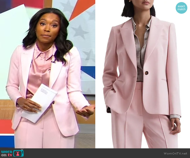 WornOnTV: Rachel's pink pant suit on Good Morning America