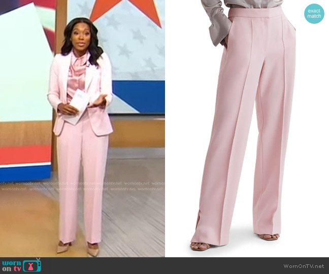 WornOnTV: Rachel's pink pant suit on Good Morning America