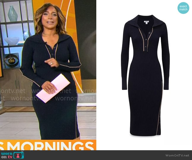 Reiss Michelle Dress worn by Michelle Miller on CBS Mornings