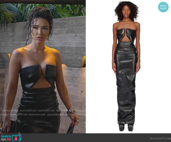 Rick Owens Luxor Prong Gown worn by Bre Tiesi on Selling Sunset