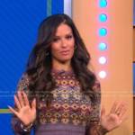 Rocsi Diaz’s floral sweater on Good Morning America