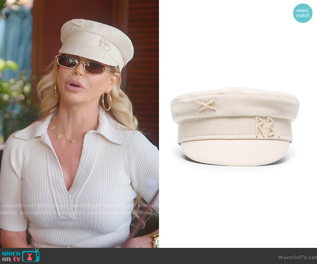 Ruslan Baginskiy Beaded detail cotton cap worn by Alexia Echevarria (Alexia Echevarria) on The Real Housewives of Miami