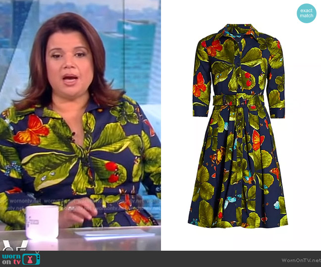 WornOnTV: Ana’s floral print belted dress on The View | Ana Navarro ...