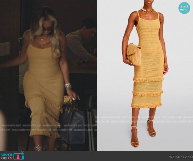 WornOnTV: Karen’s crochet knit fringe dress on The Real Housewives of ...