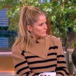 Sara’s brown striped turtleneck sweater on The View