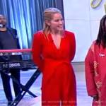 Sara’s red belted jumpsuit on The View