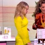 Sara’s yellow pointelle dress on The View