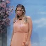 Sasha’s coral gown on General Hospital