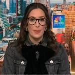 Savannah’s denim tow detail jacket on NBC News Daily