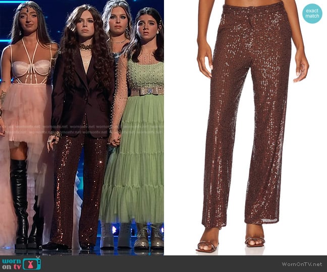 Saylor Sylvana Pant worn by Mara Justine on The Voice