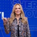 Sheryl Crow’s python print jacket on Good Morning America