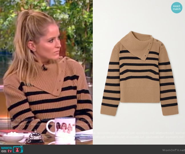 Simkhai Adrienne Sweater worn by Sara Haines on The View