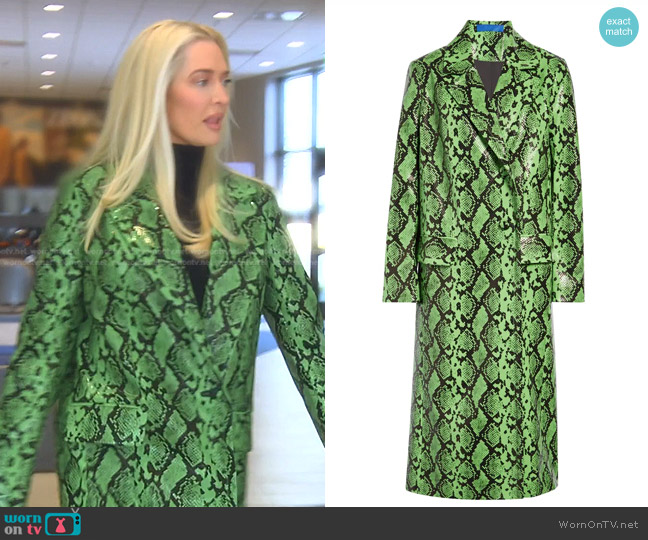 WornOnTV: Erika’s green snakeskin coat and pants on The Real Housewives ...
