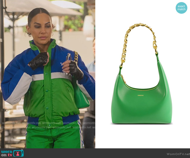 Sinbono Vienna Top Handle Shoulder Bag worn by Amanza Smith on Selling Sunset