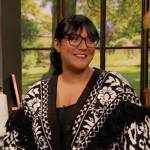 Sohla El-Waylly’s floral fringe cardigan on The Drew Barrymore Show