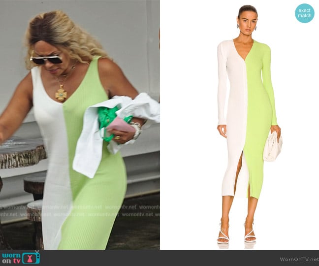 Staud Shoko Sweater Dress worn by  on The Real Housewives Ultimate Girls Trip