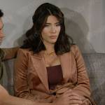 Steffy’s corduroy suit on The Bold and the Beautiful