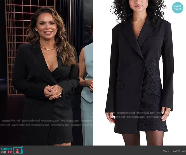 Steve Madden Corrine Tuxedo Dress worn by Carolina Bermudez on E! News