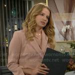 Summer’s blush pink blazer dress on The Young and the Restless