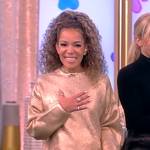 Sunny’s gold metallic sweater on The View