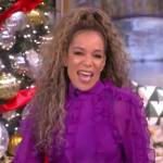 Sunny’s purple ruffle blouse on The View