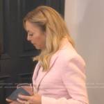 Sutton’s pink blazer on The Real Housewives of Beverly Hills