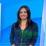 Dr. Tara Narula’s blue and green printed zip dress on Today