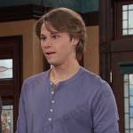 Tate’s lilac henley shirt on Days of our Lives