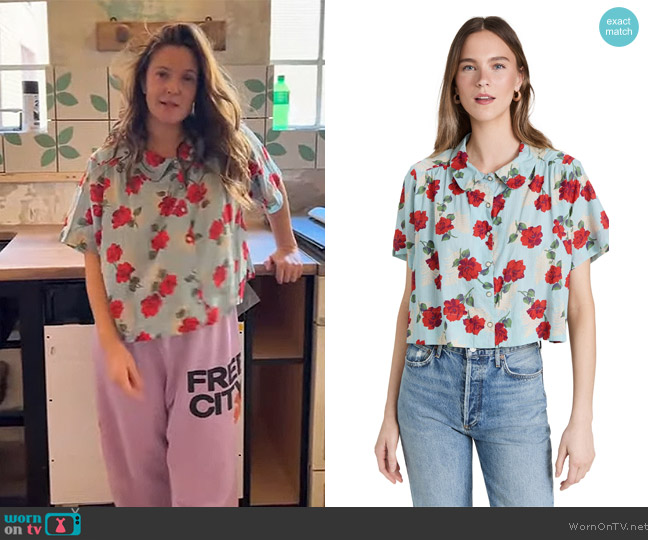 The Great The Trio Top worn by Drew Barrymore on The Drew Barrymore Show