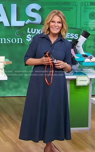 Tory’s belted denim shirtdress on Good Morning America