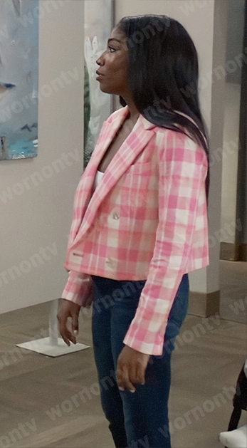 WornOnTV: Trina's orange printed bikini top and tie dye sarong on General  Hospital, Tabyana Ali
