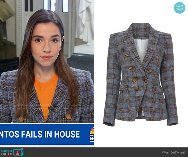 WornOnTV: Julie’s blue plaid blazer on NBC News Daily | Julie Tsirkin ...