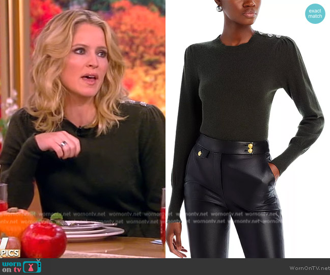 WornOnTV: Sara’s green button shoulder sweater on The View | Sara ...