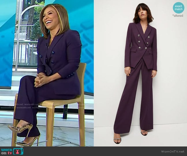 Veronica Beard Dickey Jacket and Ollie Pant worn by Sara Azari on Today