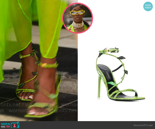 Versace Antheia Sandals worn by Chelsea Lazkani on Selling Sunset