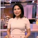 Vicky’s pink button front dress on NBC News Daily