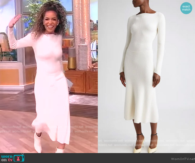 WornOnTV: Sunny’s white sweater dress on The View | Sunny Hostin ...