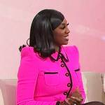 Wendy Osefo’s pink contrast blazer on Sherri