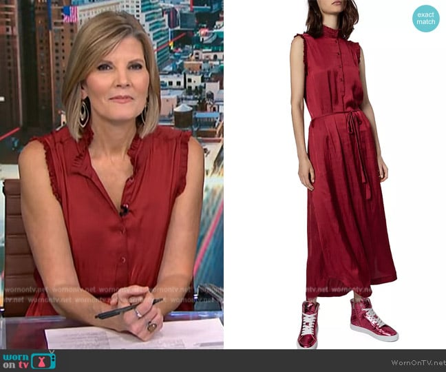 Zadig and Voltaire Raos Dress worn by Kate Snow on NBC News Daily