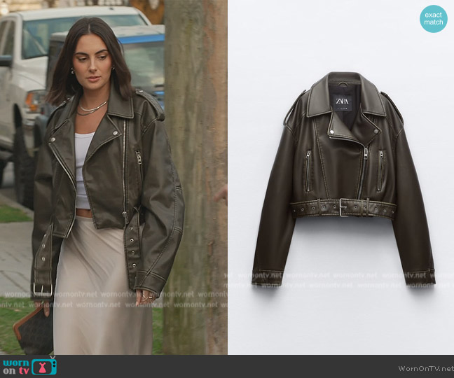 Paige’s leather moto jacket on Southern Charm