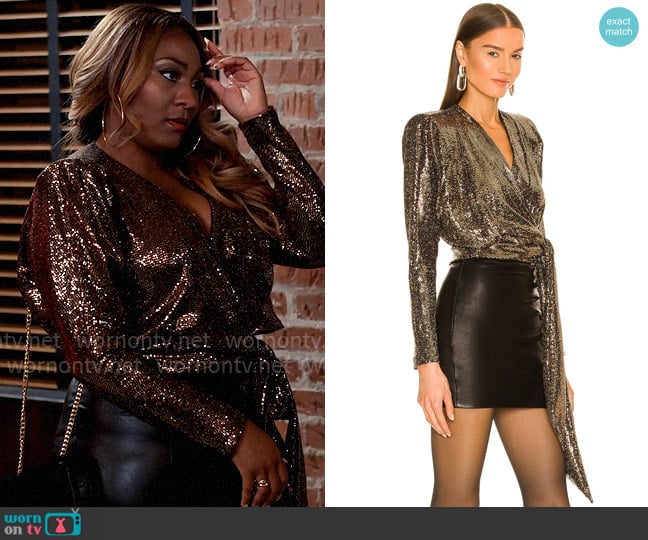 Zhivago Picture This Top worn by Daniella King (Mignon) on Tyler Perrys Sistas