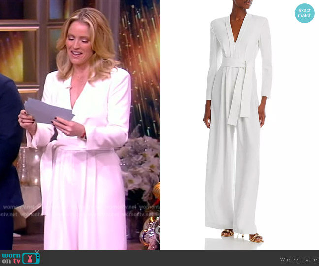 A.L.C. Kieran II Wide-Leg Jumpsuit worn by Sara Haines on The View