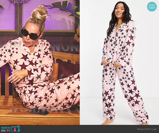 Asos Modal Star Pajama Shirt and Pants worn by  on The Real Housewives Ultimate Girls Trip