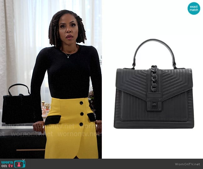 Aldo Jerilini Satchel worn by Andrea Barnes (Kj Smith) on Tyler Perrys Sistas