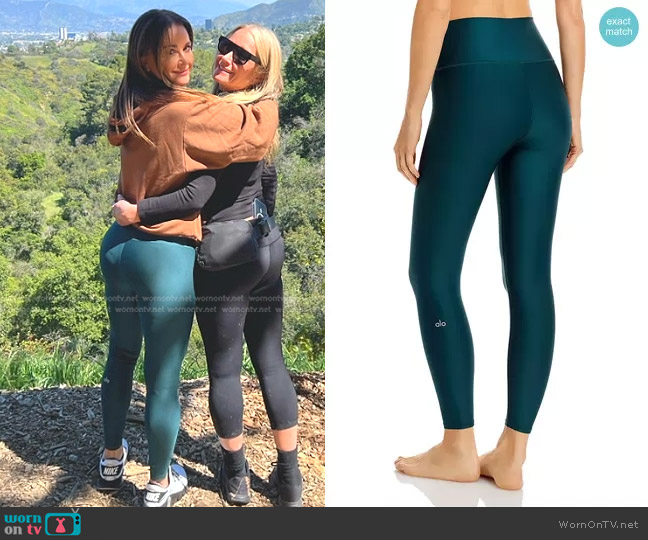 WornOnTV: Kyle's brown hoodie and green leggings on The Real