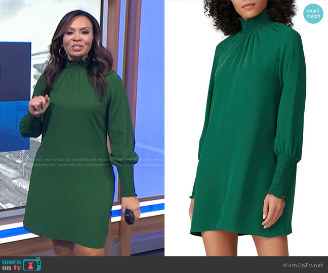 WornOnTV: Adelle’s green smocked neck dress on Today | Adelle Caballero ...
