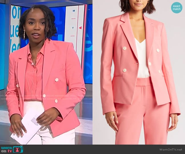 Argent Crossover Blazer worn by Zinhle Essamuah on NBC News Daily