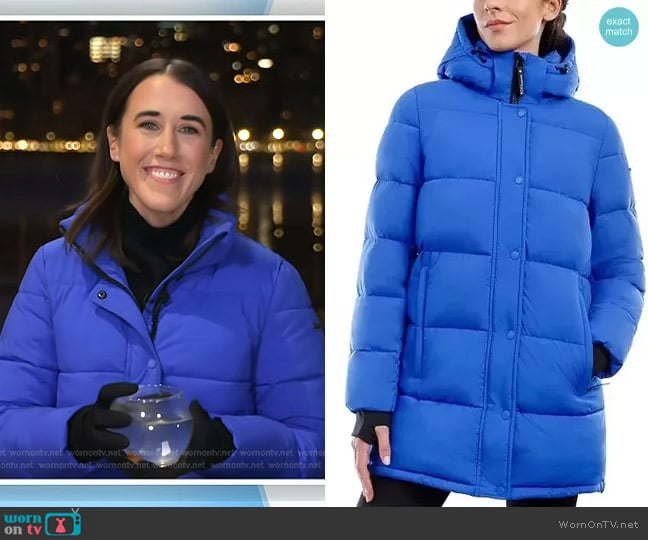 BCBGeneraion Hooded Puffer Coat worn by Maggie Vespa on Today